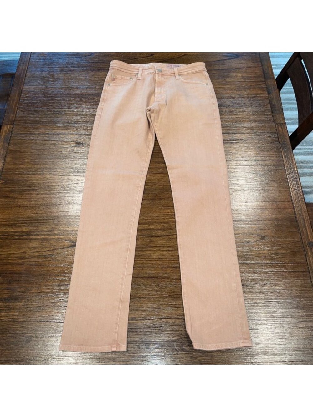 AG Tellis Slim Jean 31x33.5 Pink Stretch AG-ED Denim Casual 7 Yrs Sulfur 32x33.5